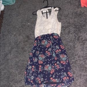 Floral and lace dress